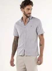 Camisa Masculina Alfaiataria Reta