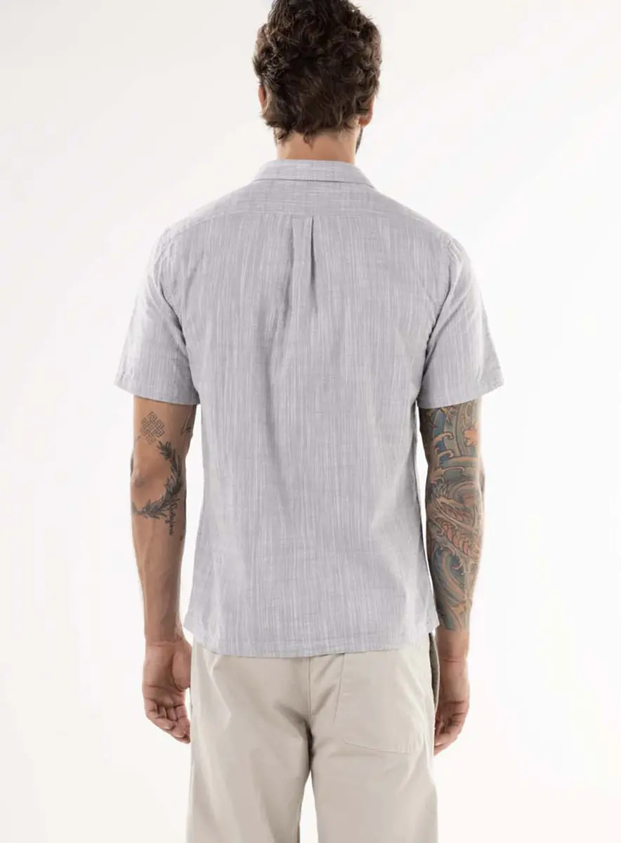 Camisa Masculina Alfaiataria Reta Off Shell Lcecci
