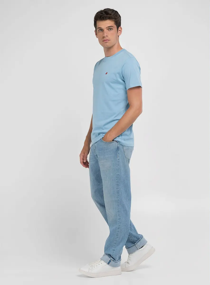 Camiseta Masculina Reta Manga Curta Preto Lcecci