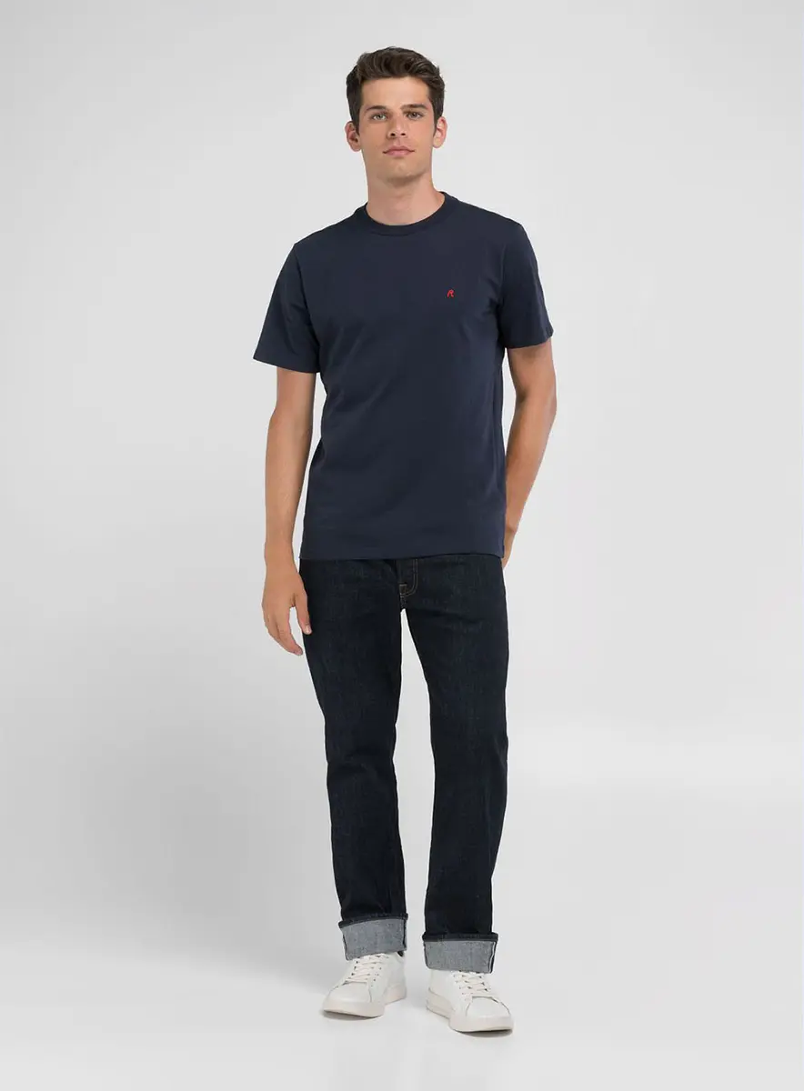 Camiseta Masculina Reta Manga Curta Preto Lcecci