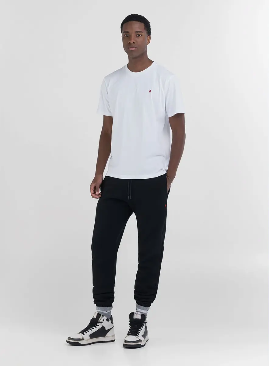 Camiseta Masculina Reta Manga Curta Preto Lcecci