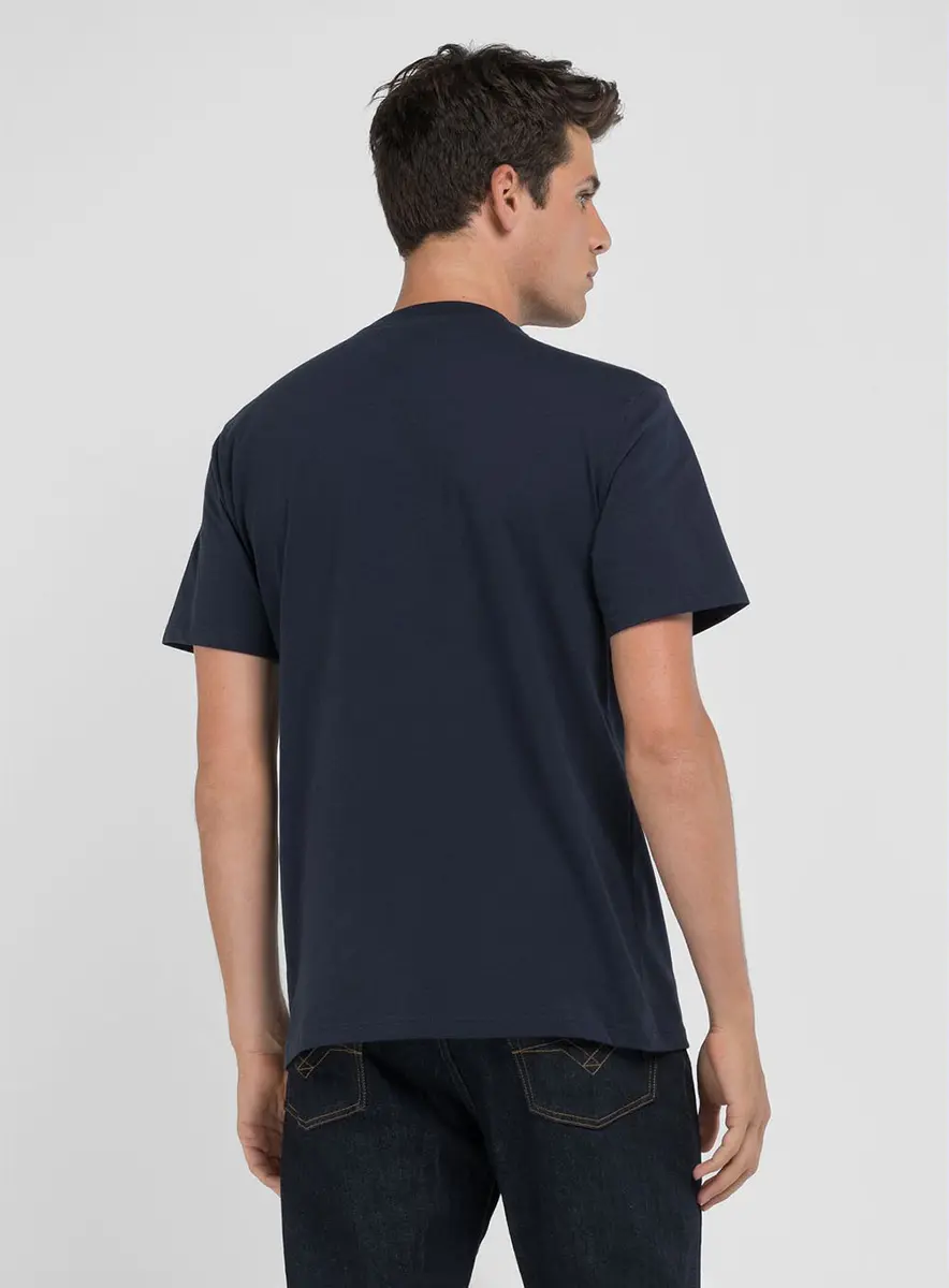 Camiseta Masculina Reta Manga Curta Preto Lcecci