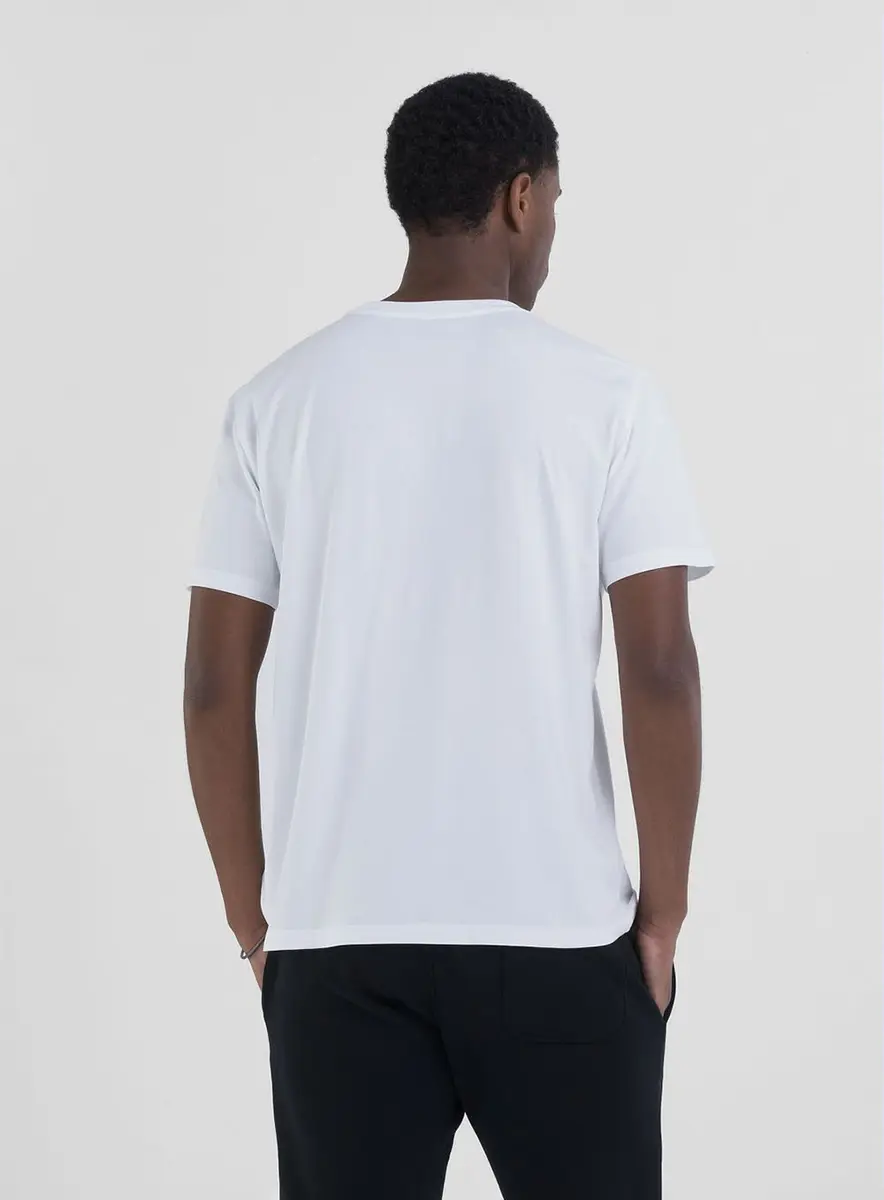 Camiseta Masculina Reta Manga Curta Preto Lcecci