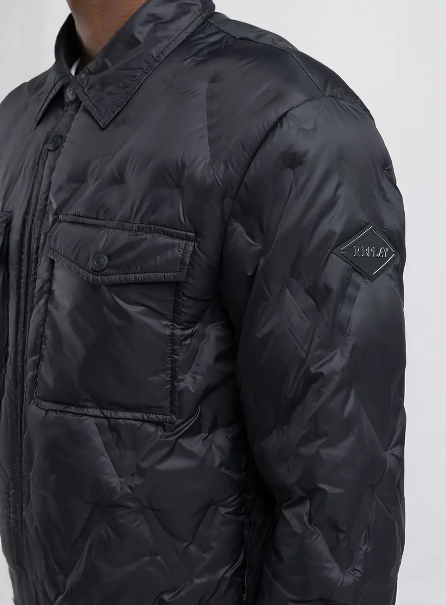 Jaqueta Masculina Acolchoada Replay Preto Lcecci