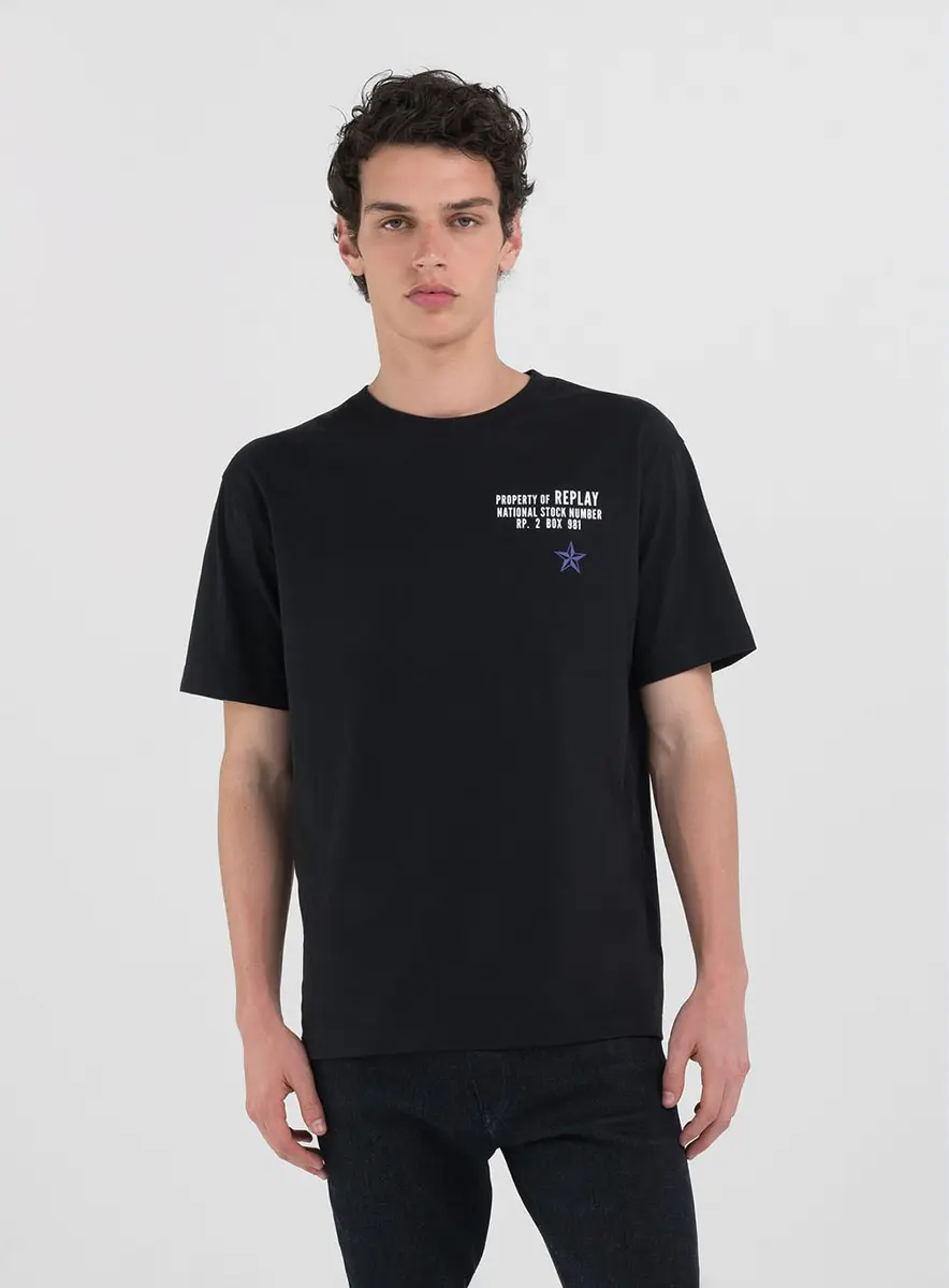 Camiseta Masculina Relaxed Preto Lcecci