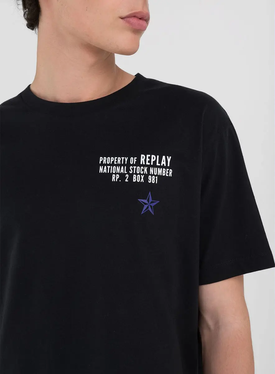 Camiseta Masculina Relaxed Preto Lcecci