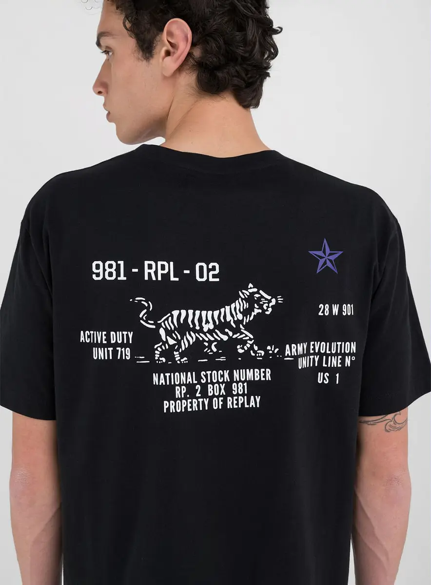 Camiseta Masculina Relaxed Preto Lcecci