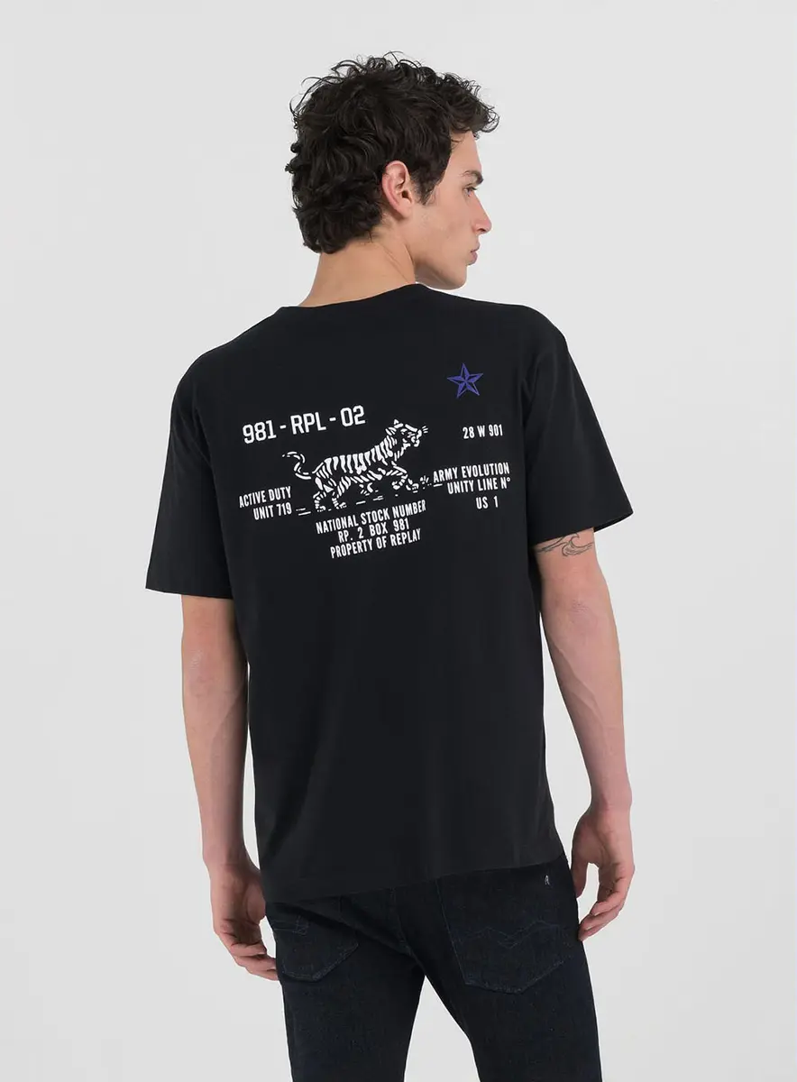 Camiseta Masculina Relaxed Preto Lcecci