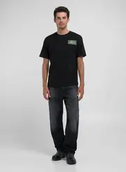 Camiseta Masculina Manga Curta Estampa Costas