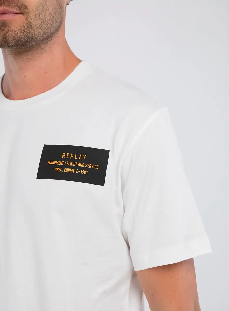 Camiseta Masculina Manga Curta Estampa Costas Preto Lcecci