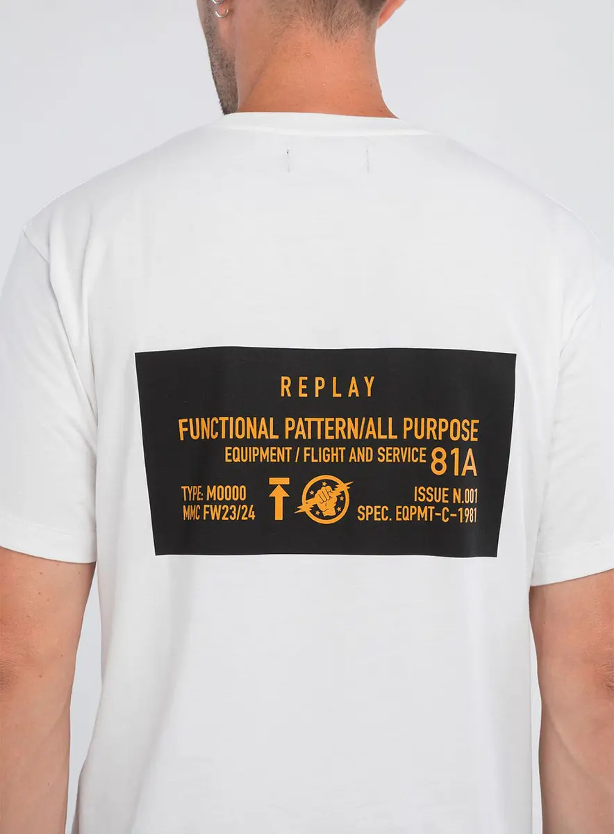 Camiseta Masculina Manga Curta Estampa Costas Preto Lcecci