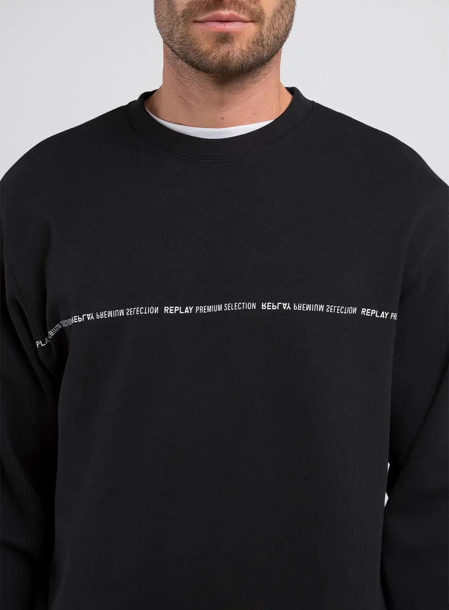 Blusão Moletom Masculino Replay Preto Lcecci
