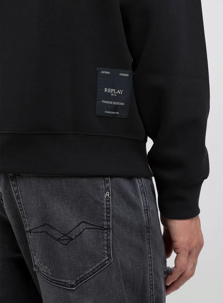 Blusão Moletom Masculino Replay Preto Lcecci