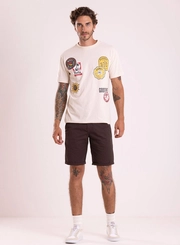 T-shirt Mescla Color Estampada