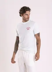 T-shirt Mescla Color Com Bordado