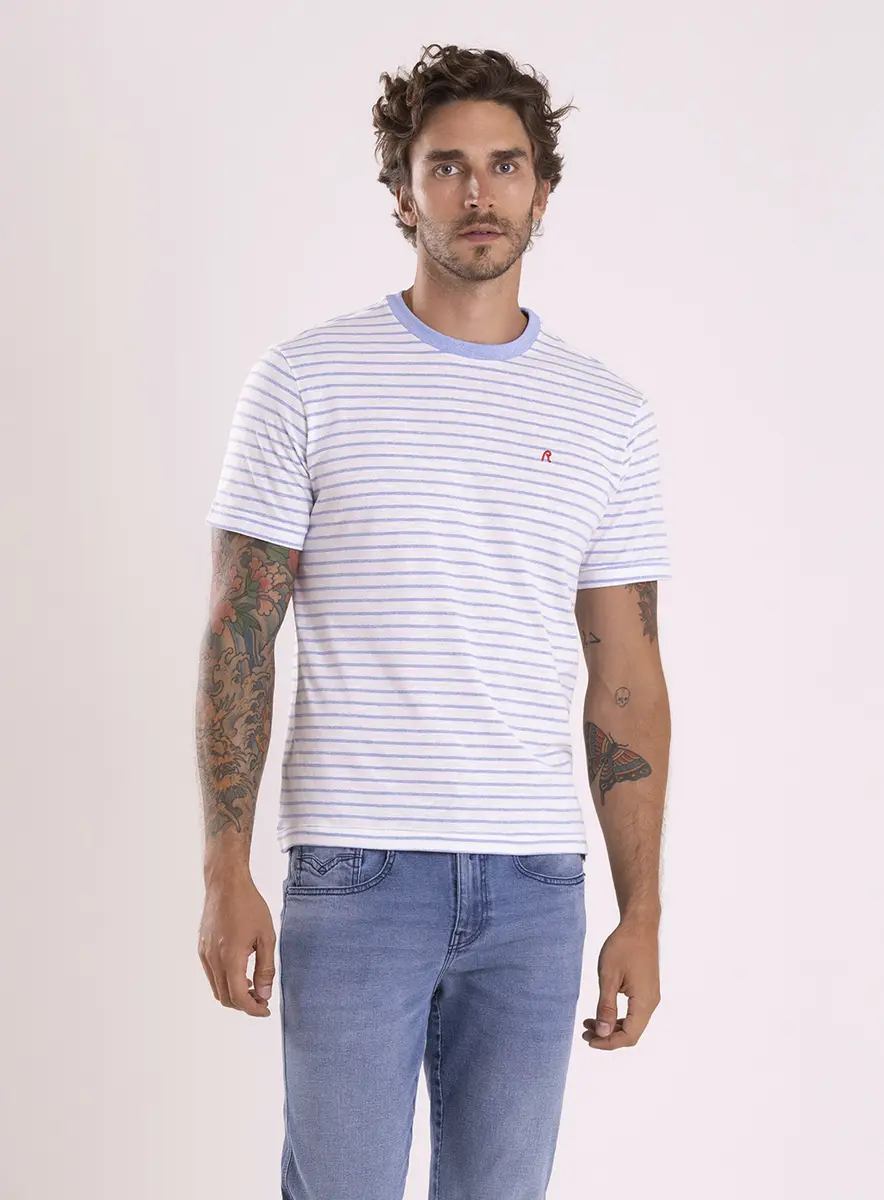 T-shirt Regular Listrada Navy Estampados Lcecci