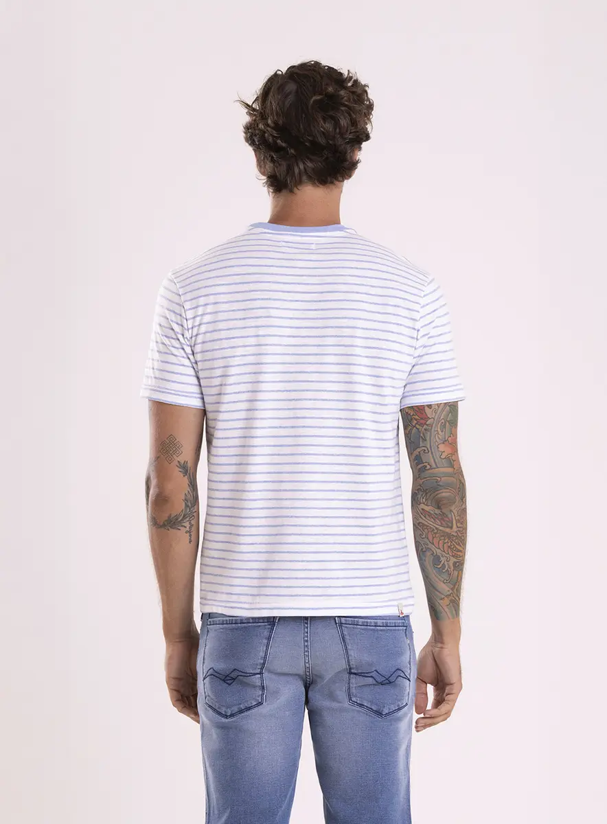 T-shirt Regular Listrada Navy Estampados Lcecci