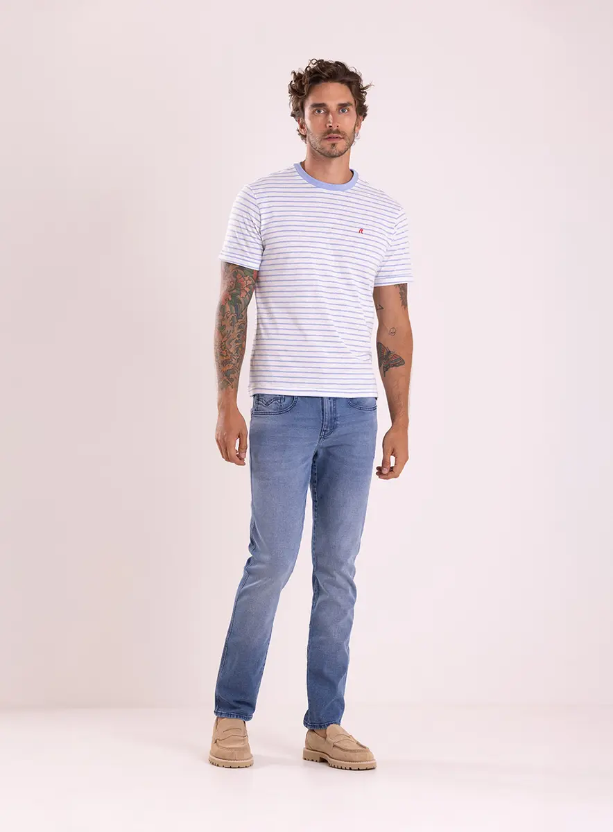 T-shirt Regular Listrada Navy Estampados Lcecci