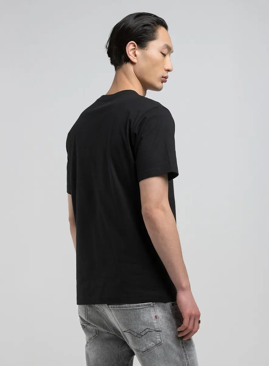 T-shirt Regular Estampa Centro Preto Lcecci