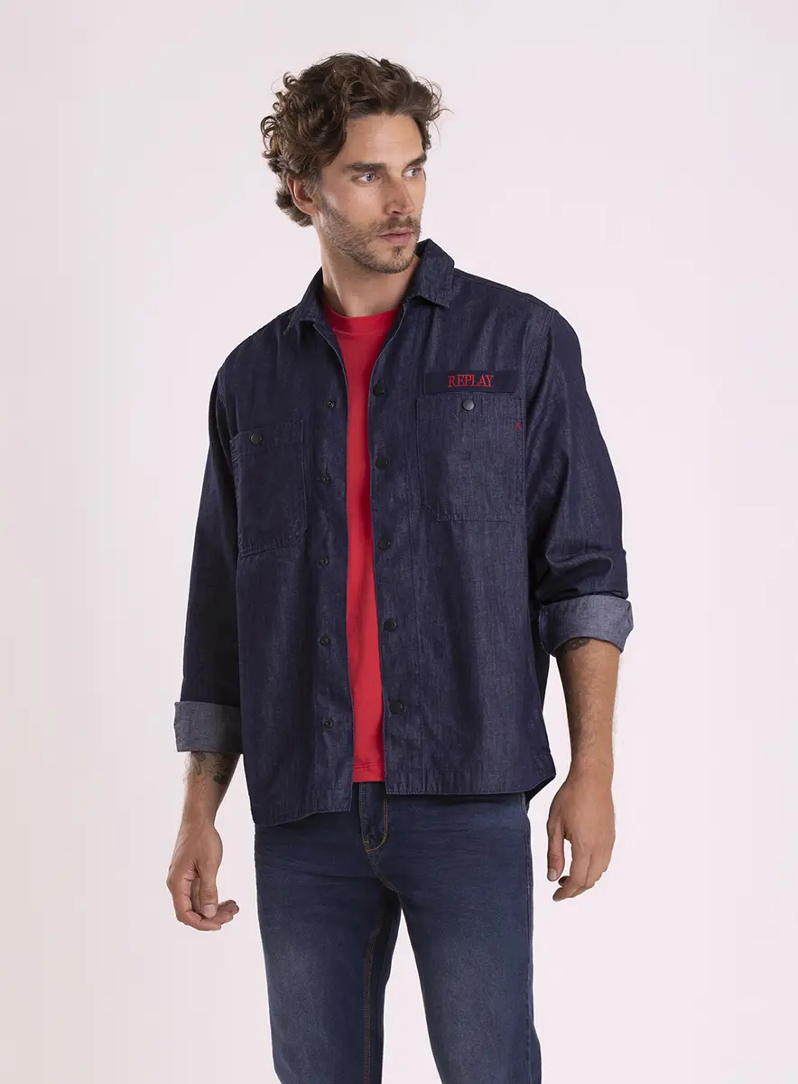 Camisa Jeans Red Atitude Relaxed Índigo Lcecci