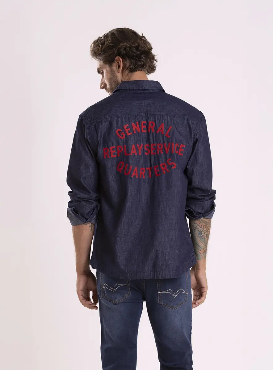 Camisa Jeans Red Atitude Relaxed Índigo Lcecci