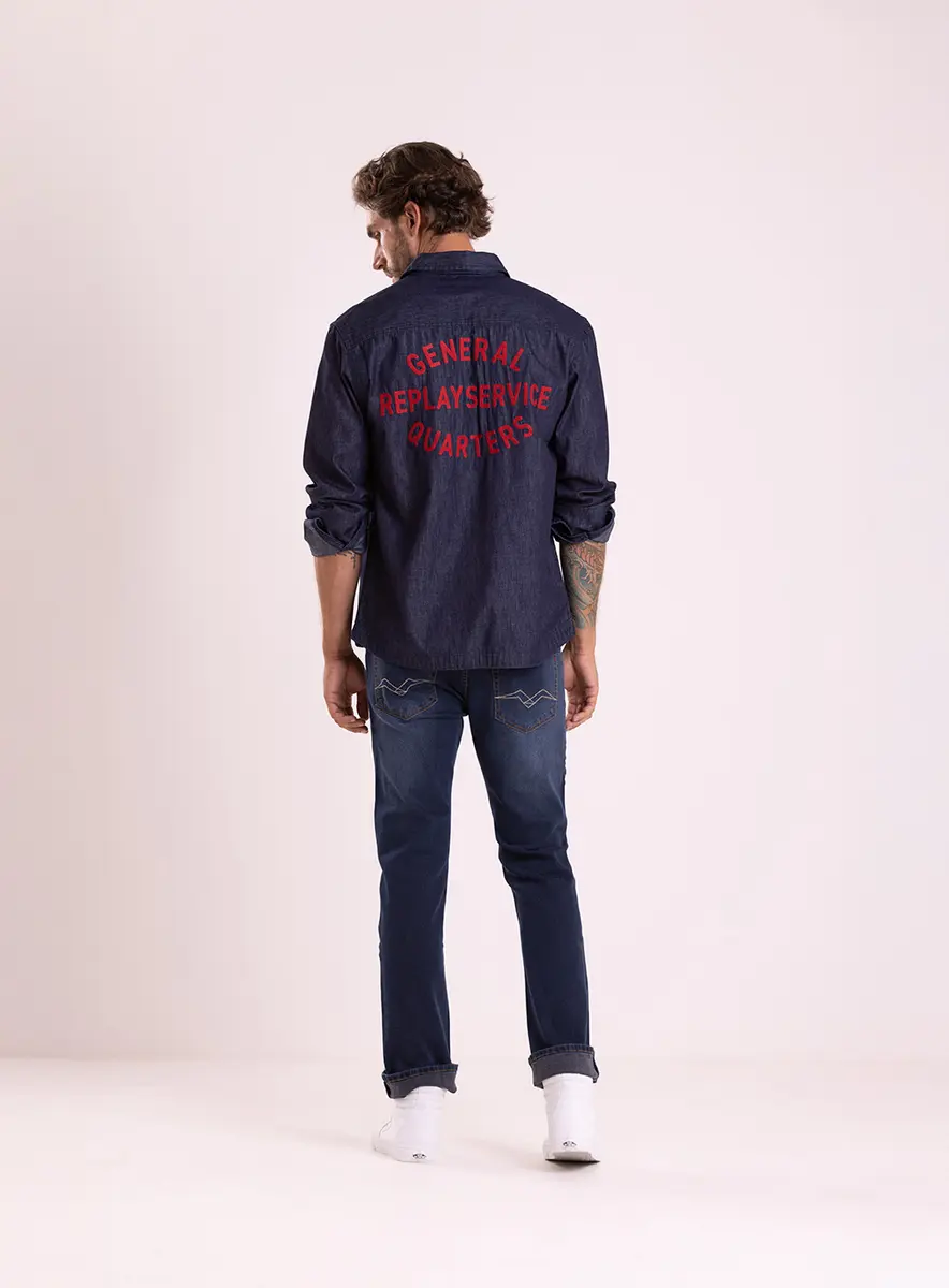 Camisa Jeans Red Atitude Relaxed Índigo Lcecci