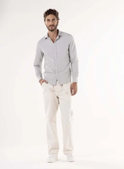 Camisa Oxfordine Manga Longa