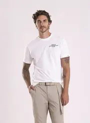 T-shirt Regular Estampa Frente E Costas
