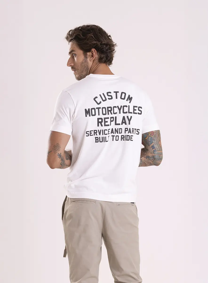 T-shirt Regular Estampa Frente E Costas Off Shell Lcecci