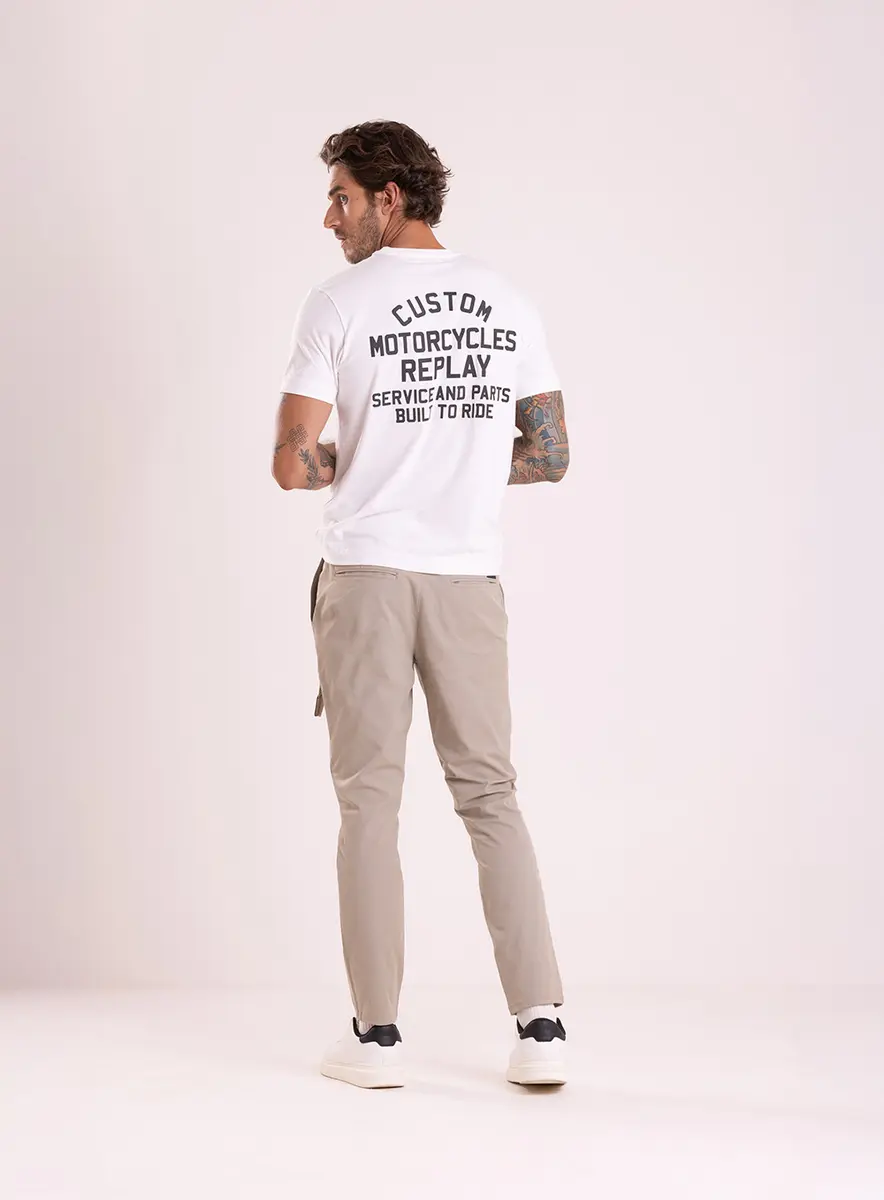 T-shirt Regular Estampa Frente E Costas Off Shell Lcecci