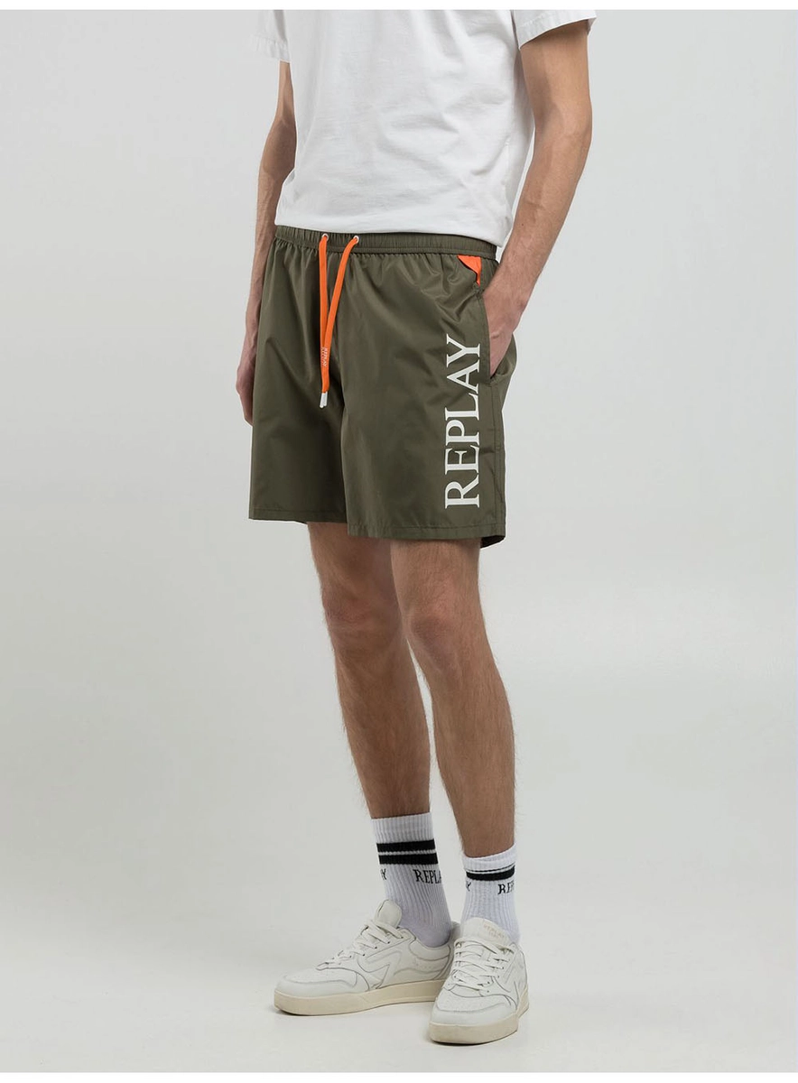 Beachshort Superlogo Amarelo Telephone Lcecci