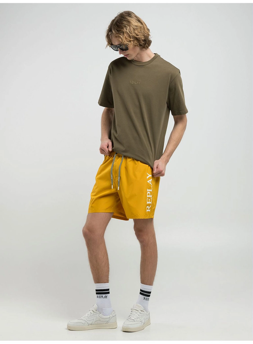Beachshort Superlogo Amarelo Telephone Lcecci