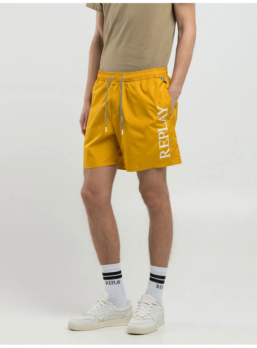 Beachshort Superlogo Amarelo Telephone Lcecci
