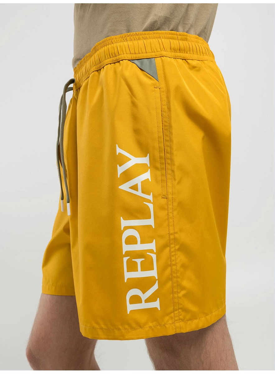 Beachshort Superlogo Amarelo Telephone Lcecci