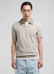 Polo Em Tricô Com Bolso