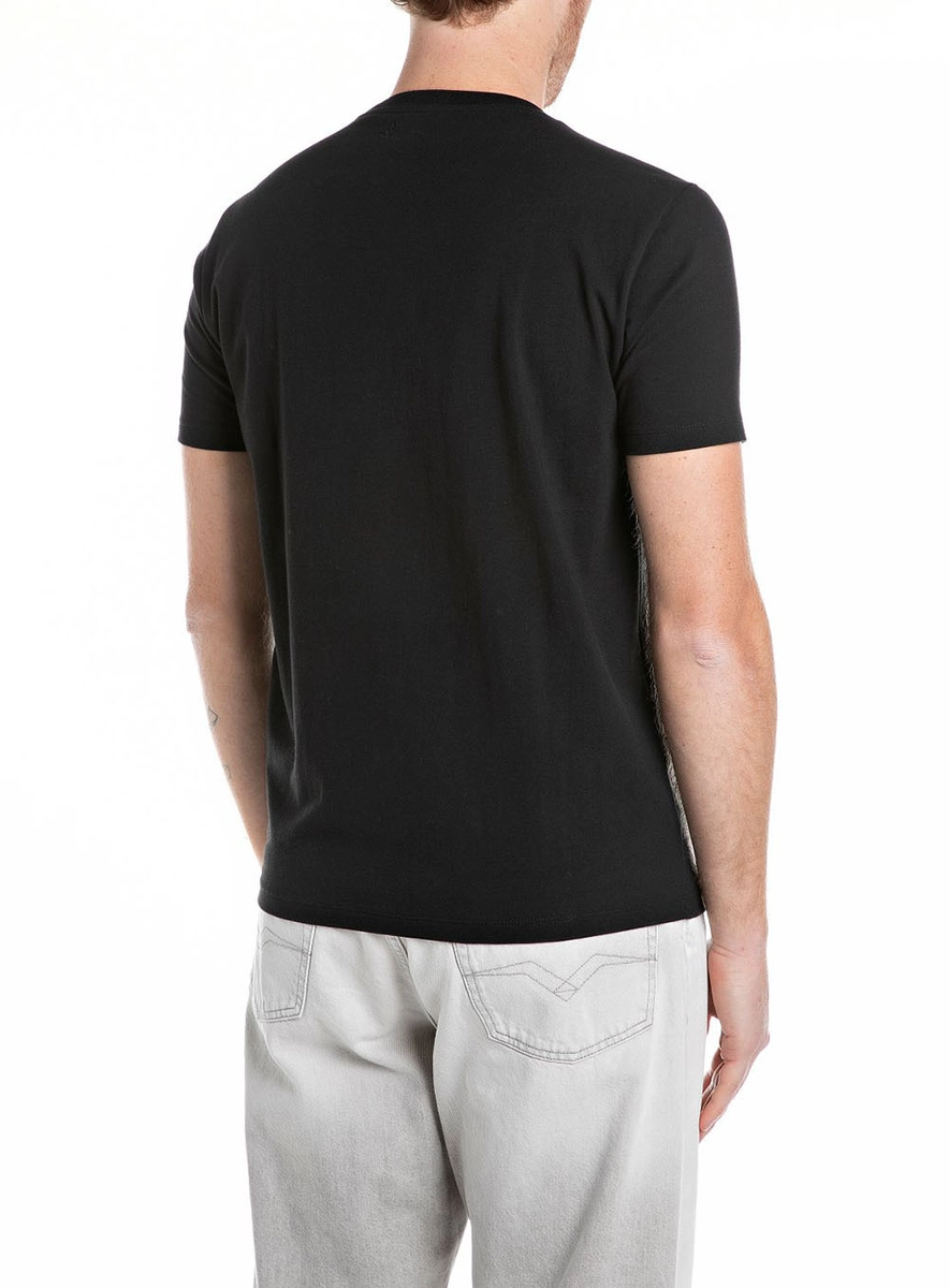 Camiseta Regular Slim Preto Replay