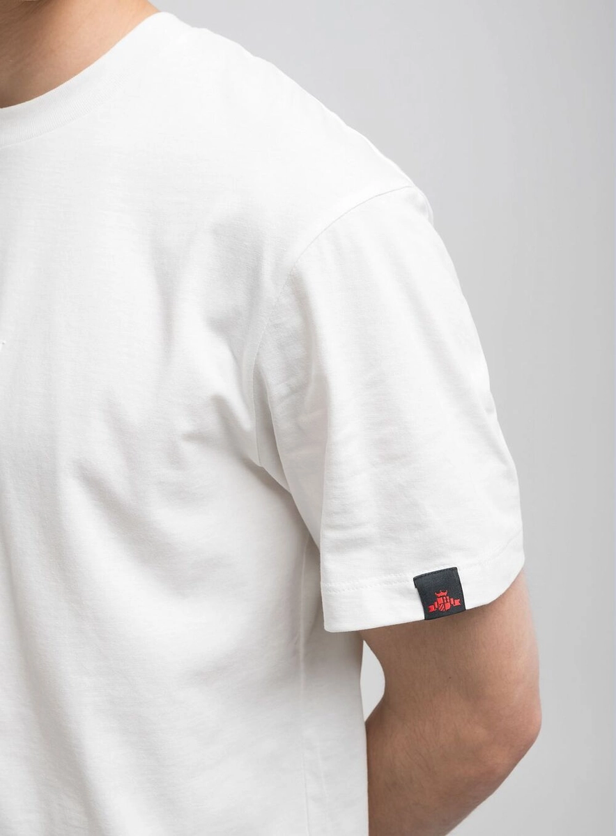 T-shirt Relaxed Estampada Frente E Costas Preto Lcecci