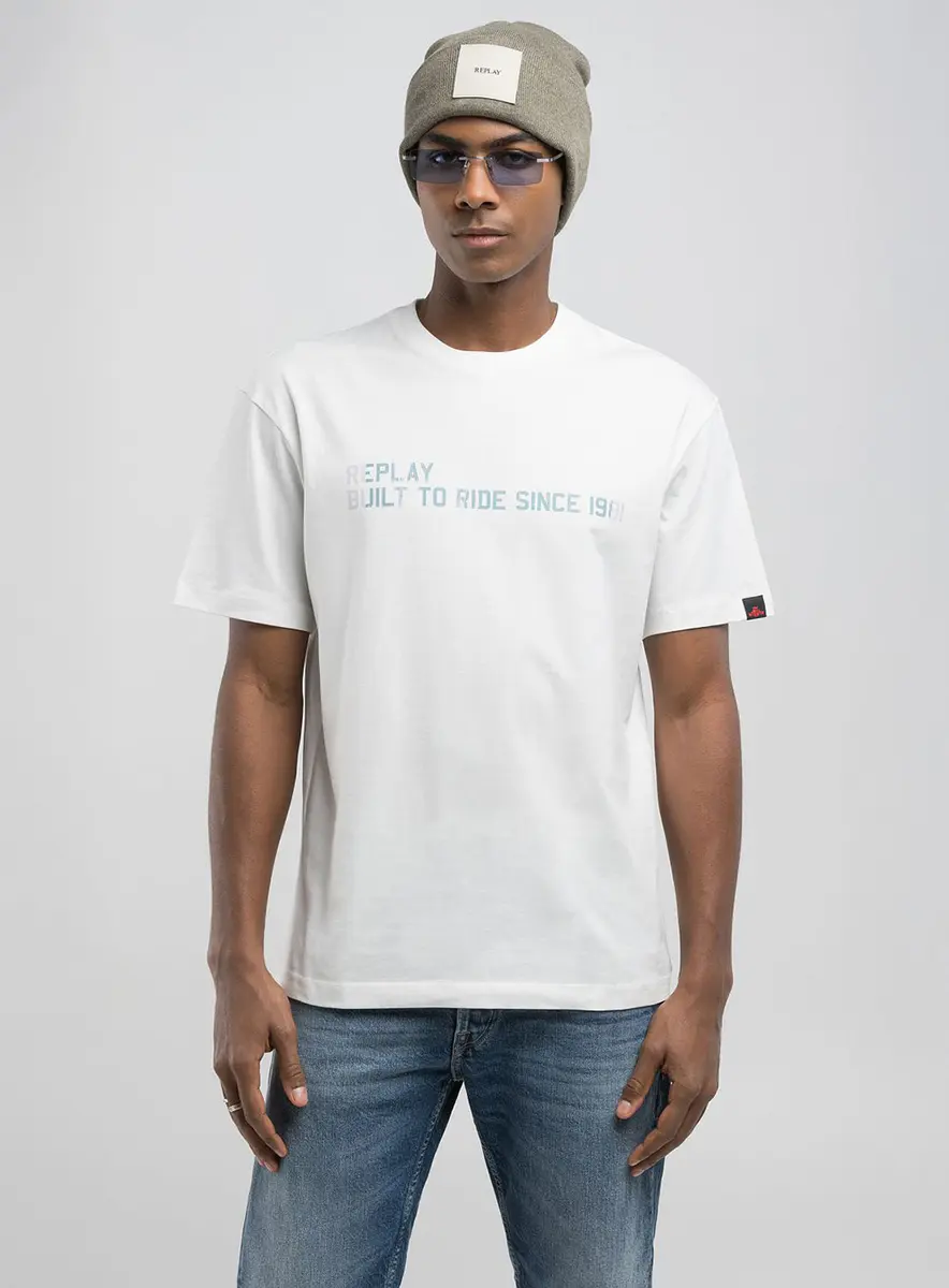 T-shirt Relaxed Estampada Off Shell Replay