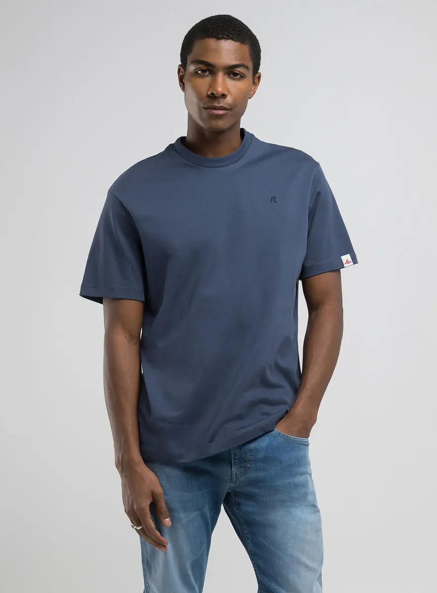 T-shirt Relaxed Manga Curta Azul Pangera Lcecci