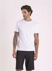 T-shirt Manga Raglan Malha Texturizada