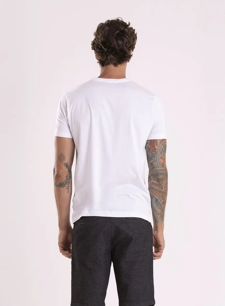 T-shirt Manga Raglan Malha Texturizada Off Shell Lcecci