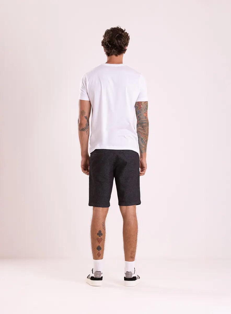 T-shirt Manga Raglan Malha Texturizada Off Shell Lcecci
