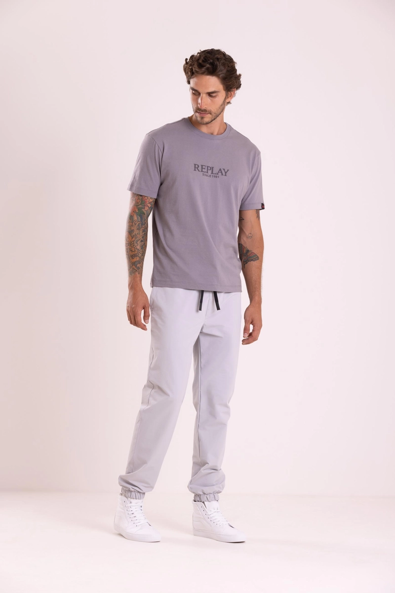 T-shirt Relaxed Estampa 3d Preto Lcecci