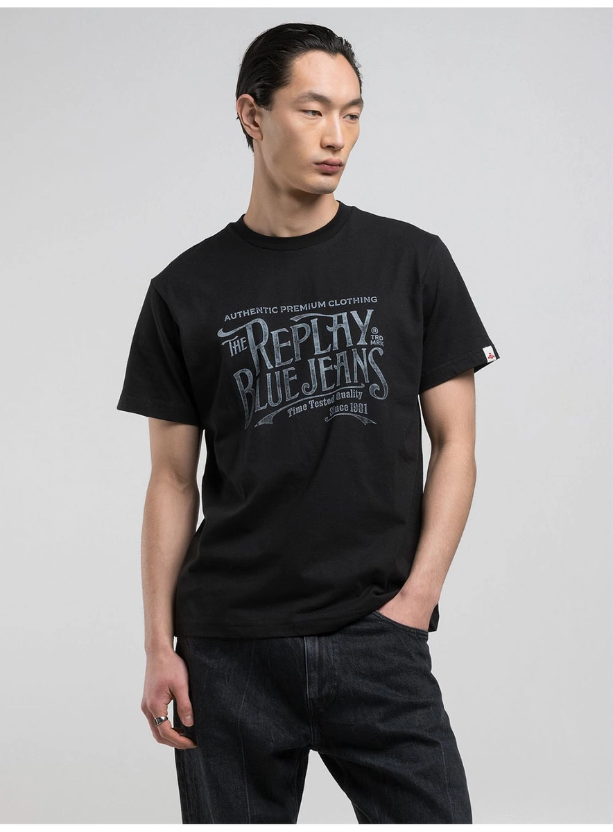 T-shirt Regular Preto Lcecci
