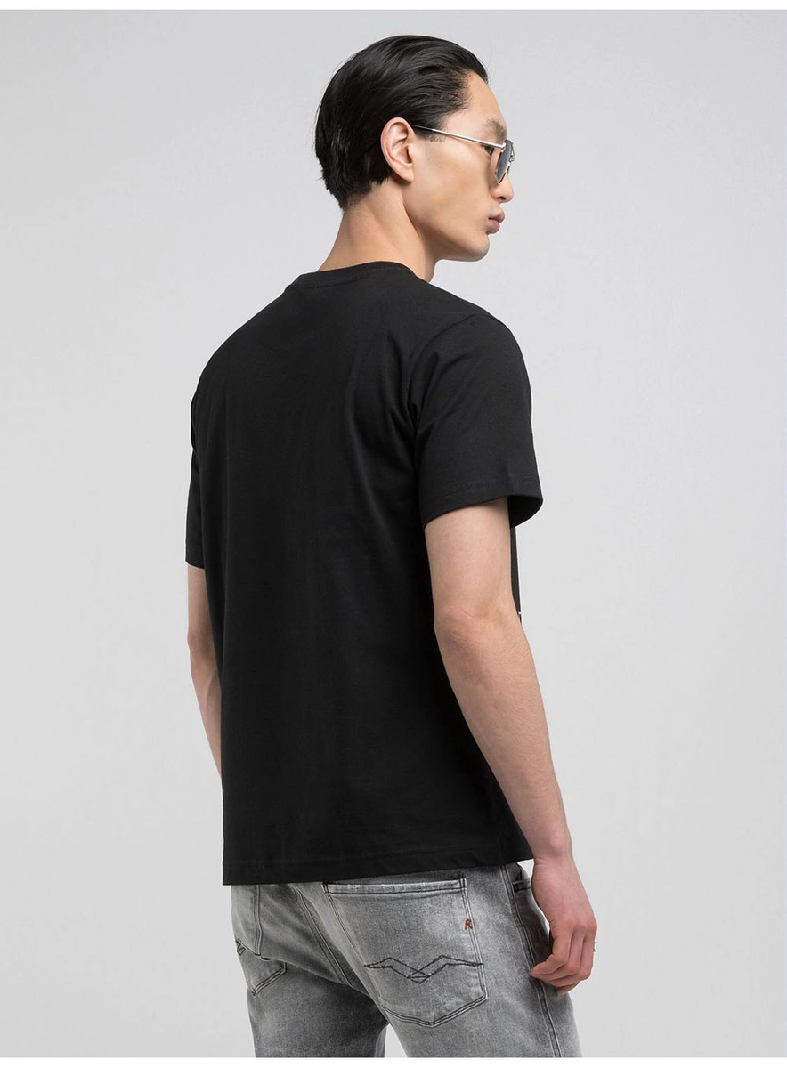 T-shirt Regular Estampada Custom Service Preto Lcecci