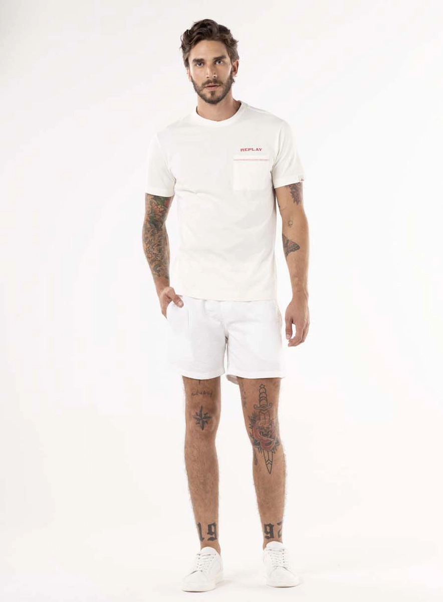 T-shirt Regular Com Bolso Off Shell Lcecci