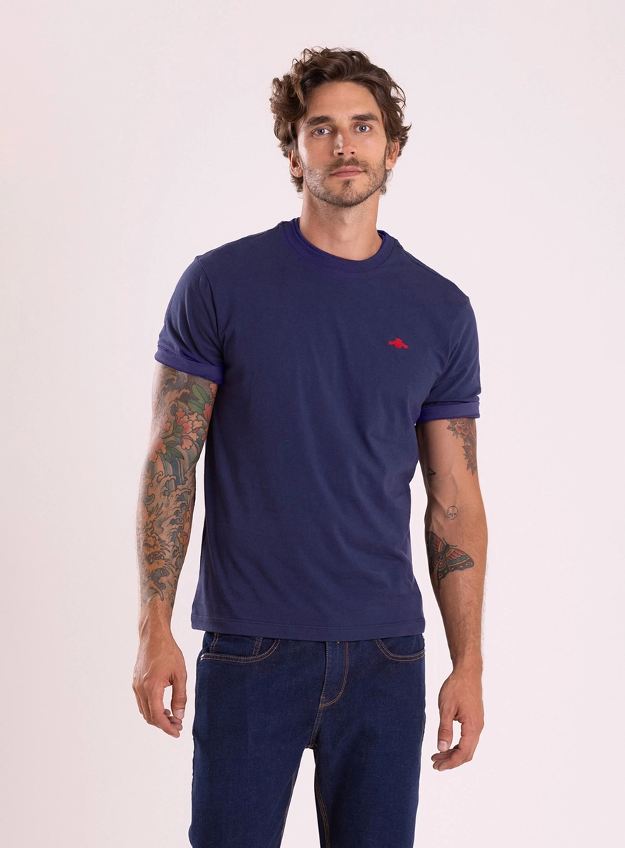 T-shirt Regular Azul Pangera Lcecci