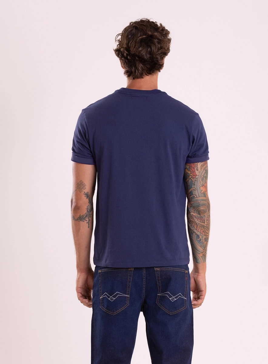 T-shirt Regular Azul Pangera Lcecci