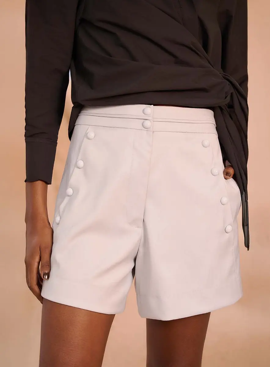 Short Alvorada Cinza Arenito Souisy