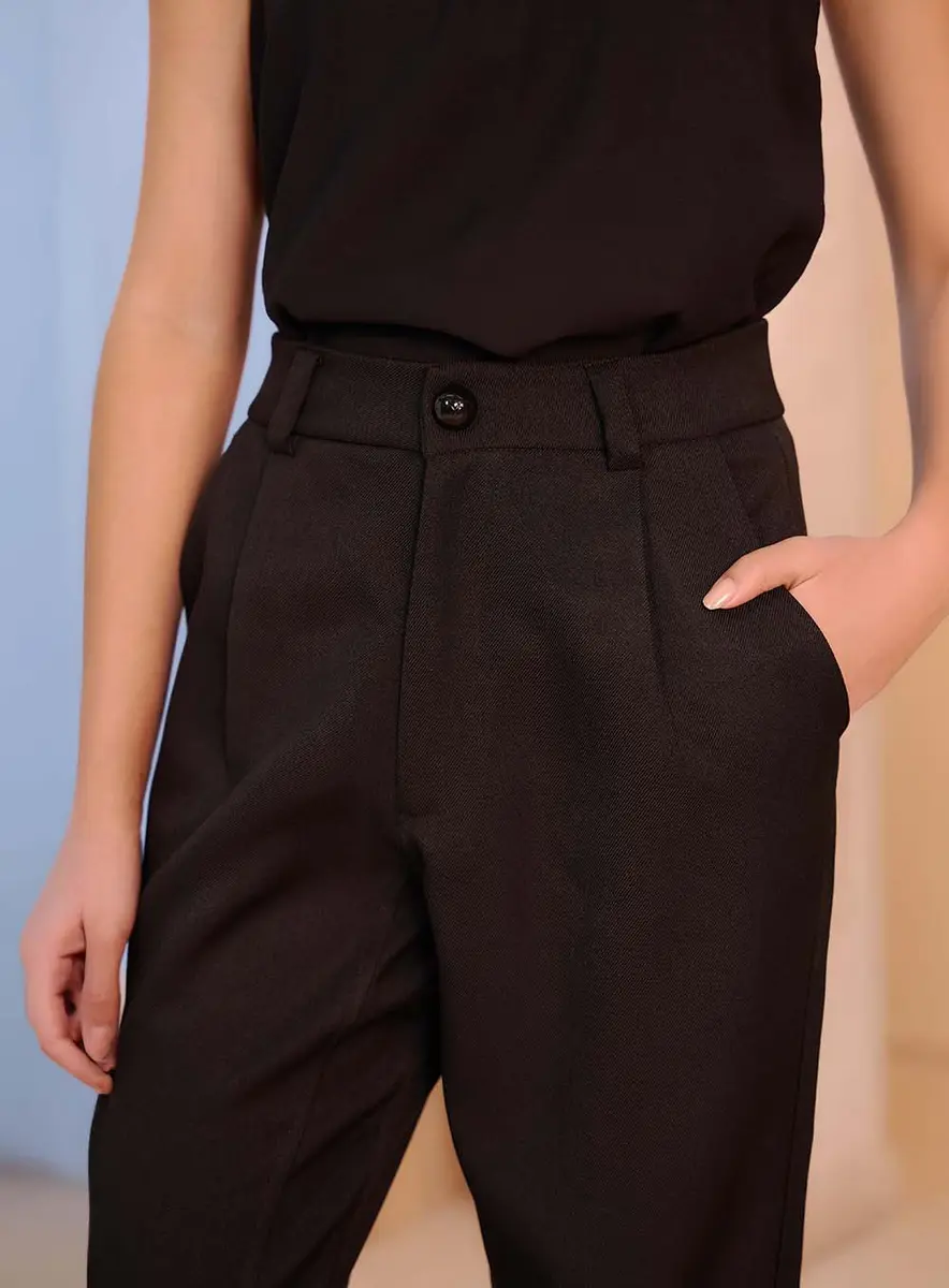 Calça Feminina Alfaiataria Basic Comfort Preto Souisy